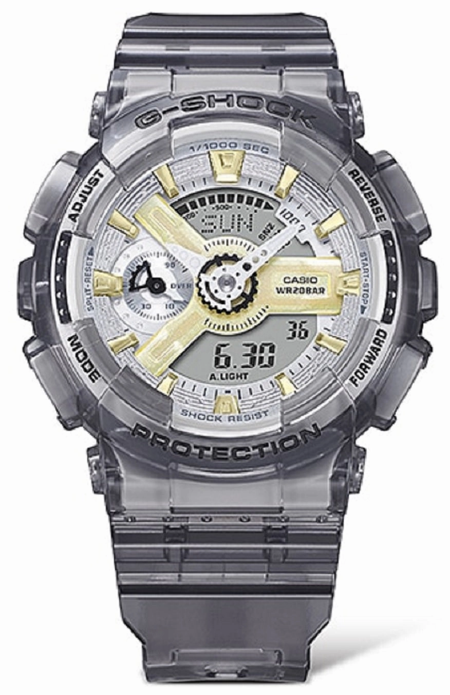 Casio G-shock GMA-S110GS-8A Digital Analog Rubber Strap Watch