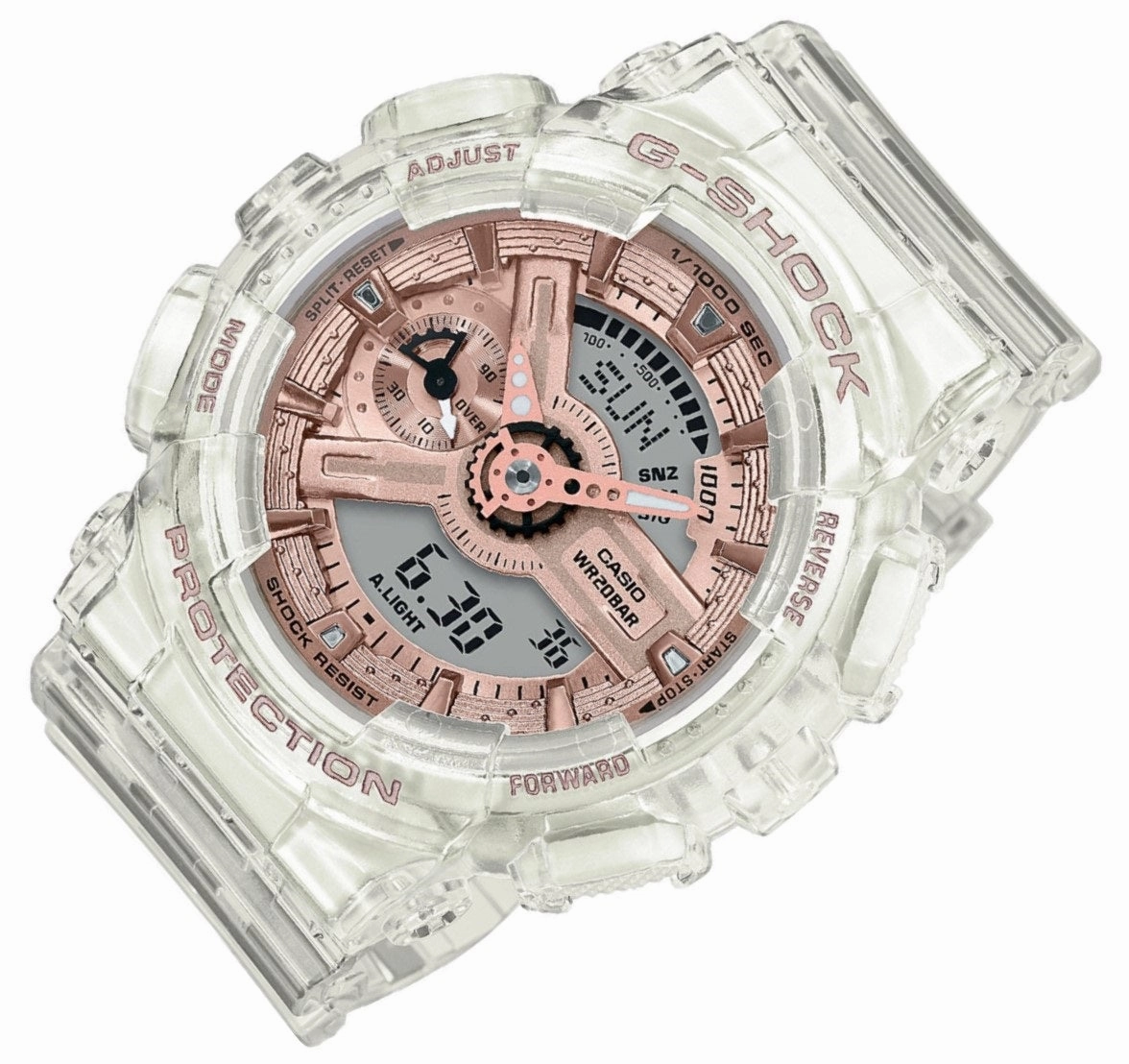Casio G-shock GMA-S120SR-7A Digital Analog Rubber Strap Watch