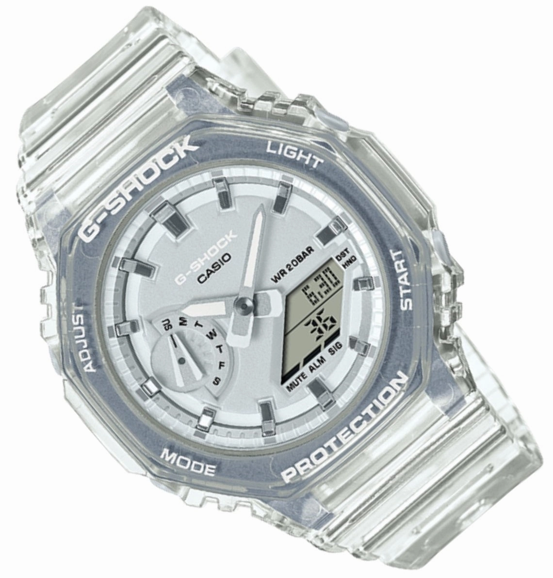 Casio G-shock GMA-S2100SK-7A Digital Analog Rubber Strap Watch for Women
