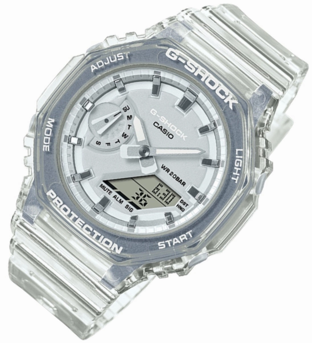 Casio G-shock GMA-S2100SK-7A Digital Analog Rubber Strap Watch for Women