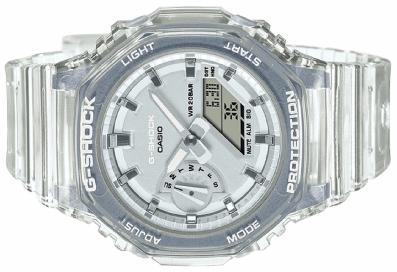 Casio G-shock GMA-S2100SK-7A Digital Analog Rubber Strap Watch for Women