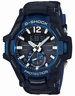 Casio G-Shock Gravity Master - Black & Blue - Tough Solar - Neobrite - Bluetooth