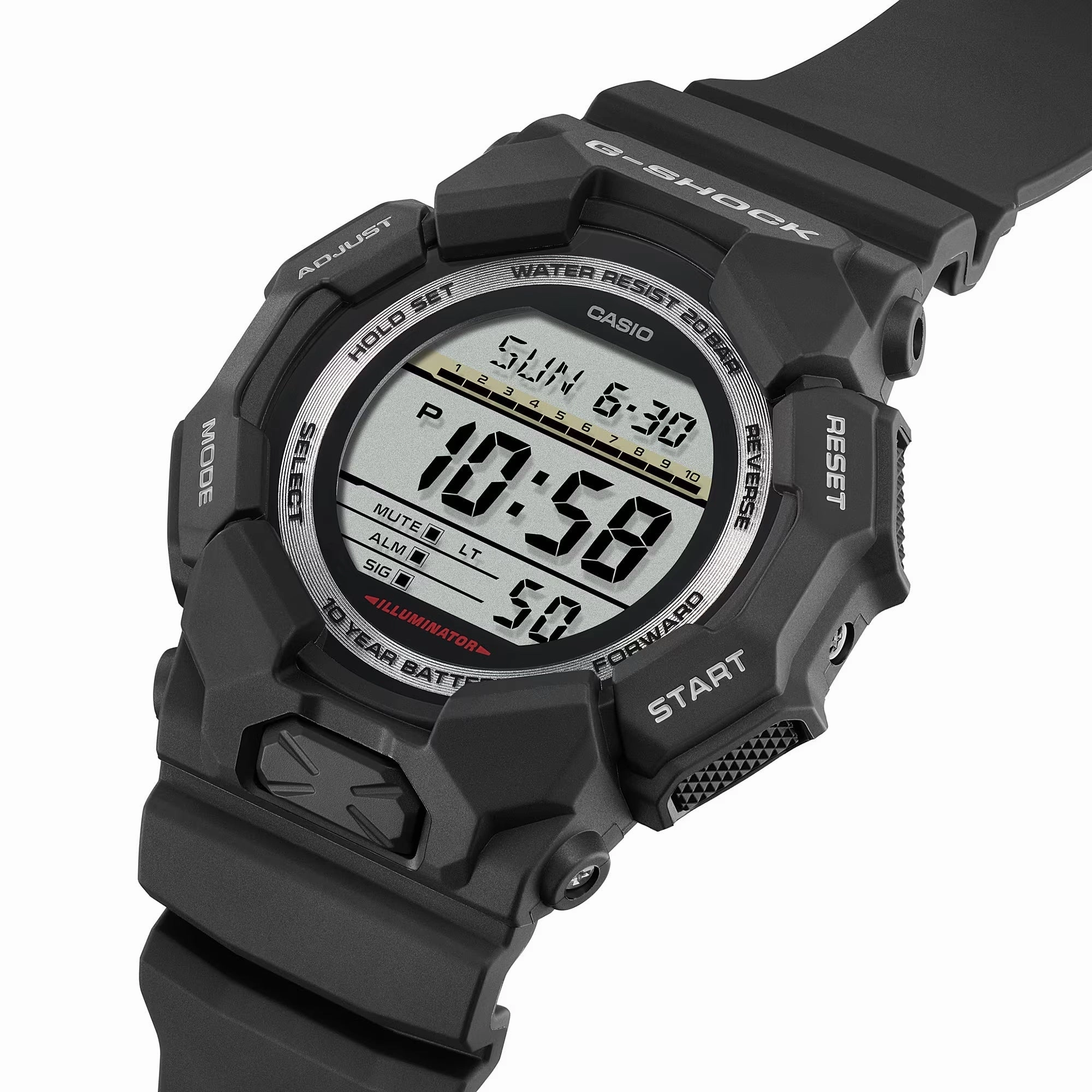 Casio G-SHOCK High-Brightness LED Large Digital Black Watch GD010-1