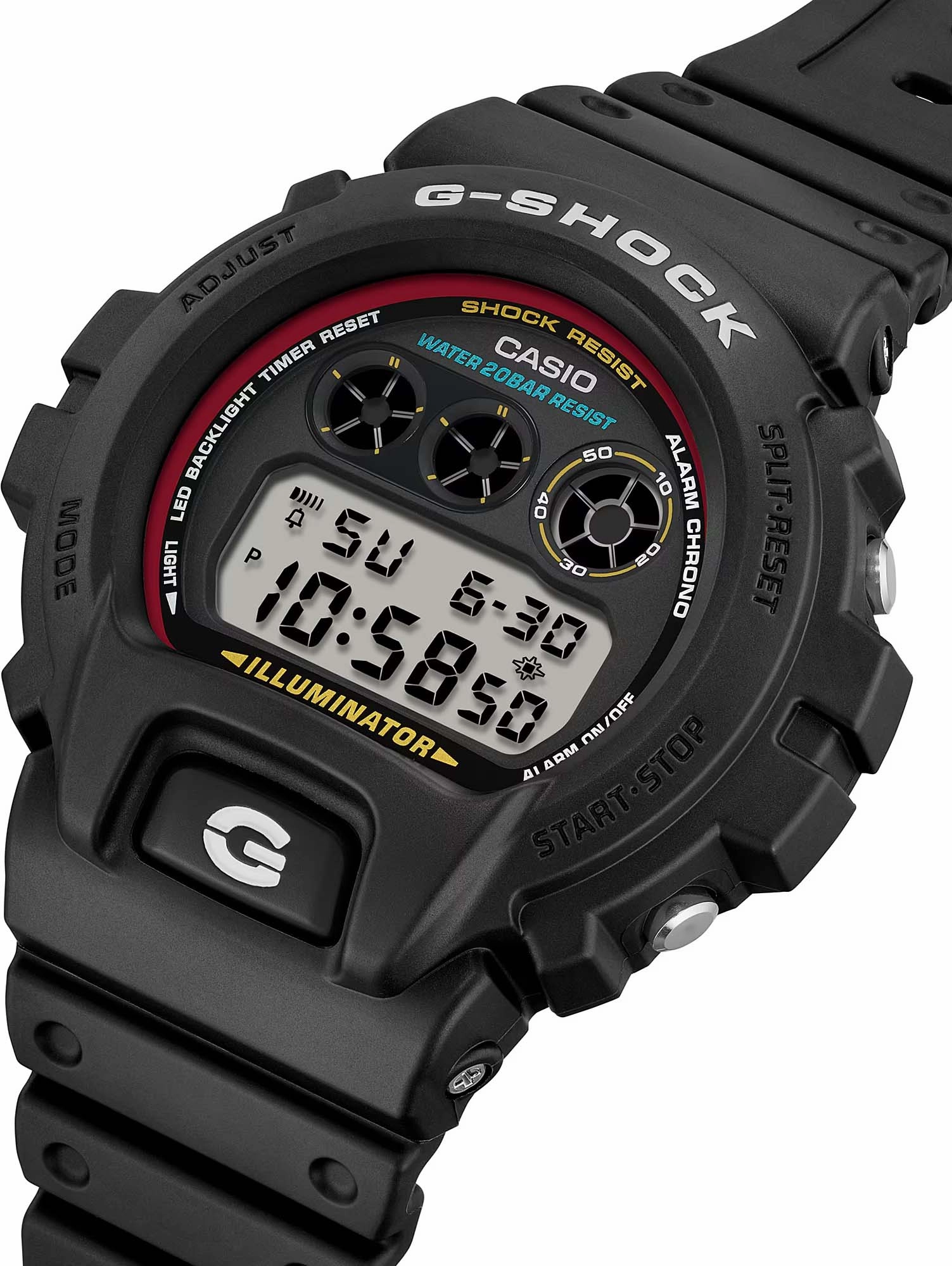 Casio G-Shock ICONIC STYLES Digital Mens Black Watch DW6900RL-1