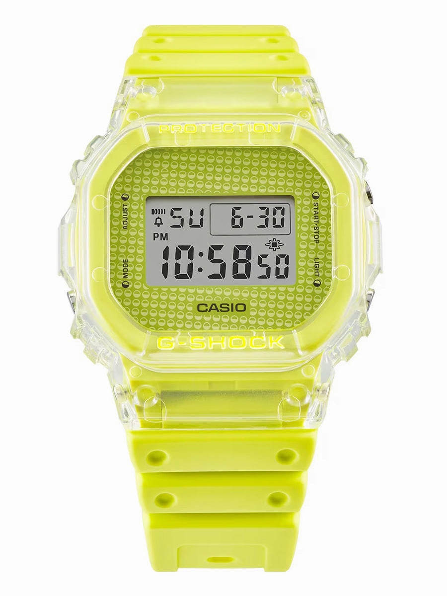 Casio G-Shock LUCKY DROP Limited Edition Yellow Watch w/ Capsule Ball DW5600GL-9