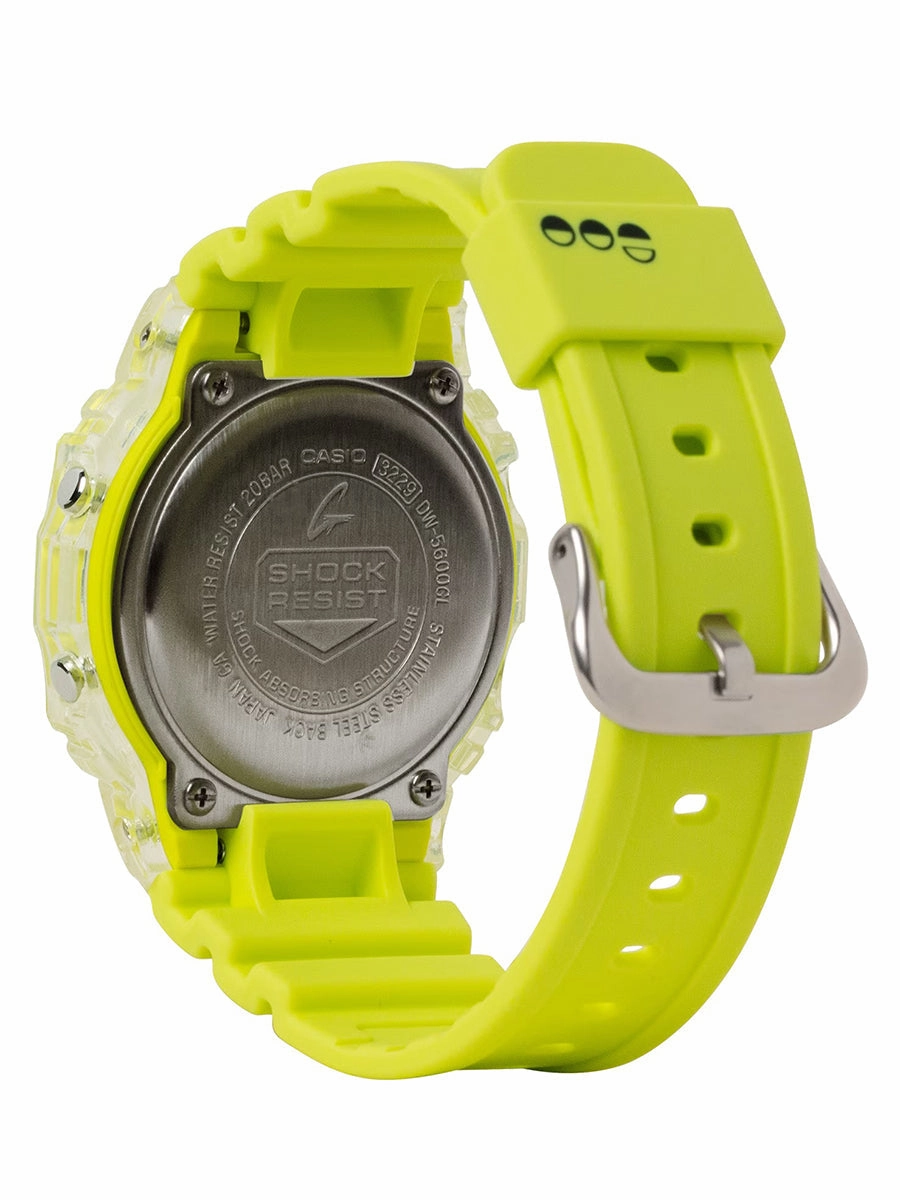 Casio G-Shock LUCKY DROP Limited Edition Yellow Watch w/ Capsule Ball DW5600GL-9