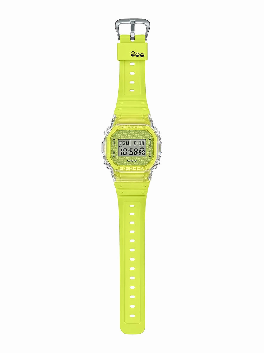 Casio G-Shock LUCKY DROP Limited Edition Yellow Watch w/ Capsule Ball DW5600GL-9