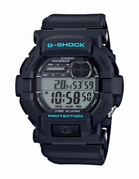 Casio G-Shock Mens Vibration Alarm - Black - Direct Countdown Timer