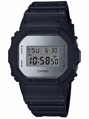 Casio G-Shock METALLIC MIRROR FACE Black Mens Watch DW5600BBMA-1