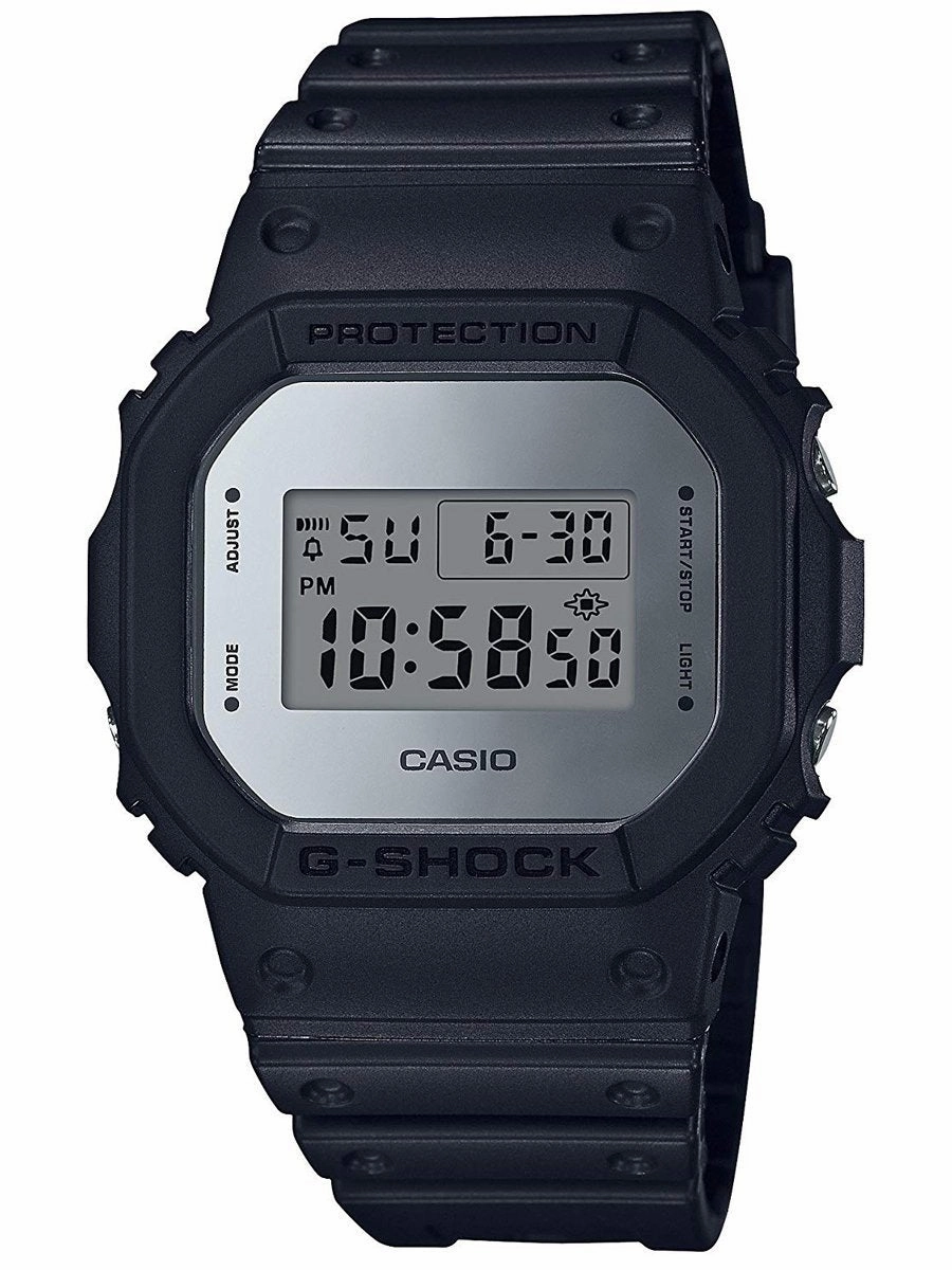 Casio G-Shock METALLIC MIRROR FACE Black Mens Watch DW5600BBMA-1