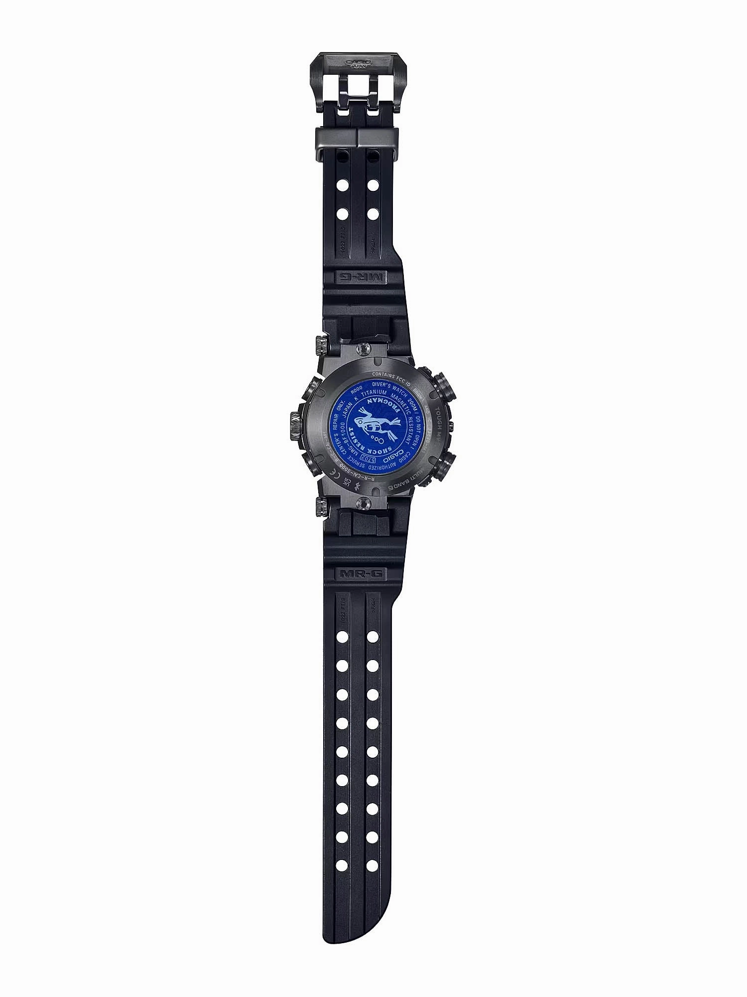 Casio G-Shock MR-G FROGMAN Black/Blue Mens Diving Watch MRGBF1000R-1A