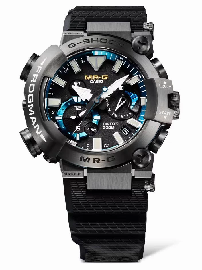 Casio G-Shock MR-G FROGMAN Black/Blue Mens Diving Watch MRGBF1000R-1A