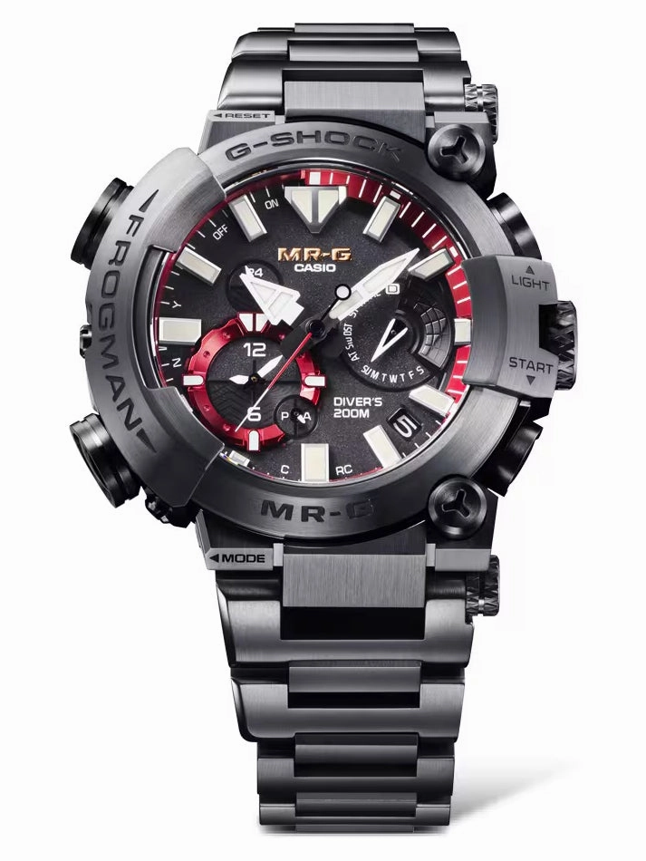 Casio G-Shock MR-G FROGMAN Black/Red Mens Diving Watch MRGBF1000B-1A