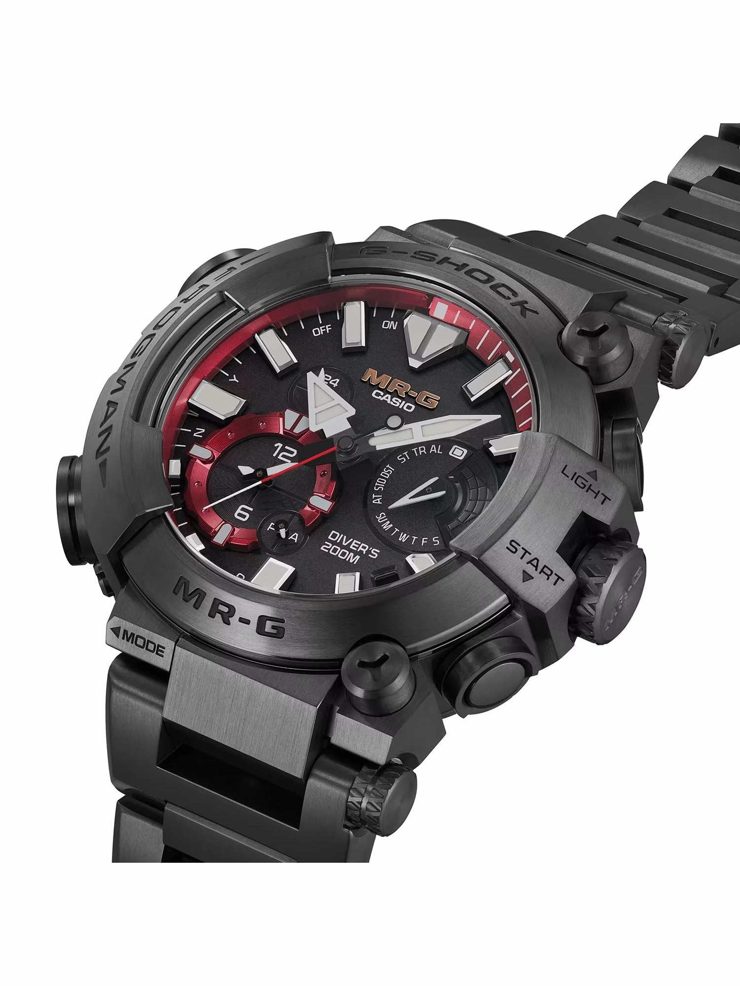 Casio G-Shock MR-G FROGMAN Black/Red Mens Diving Watch MRGBF1000B-1A