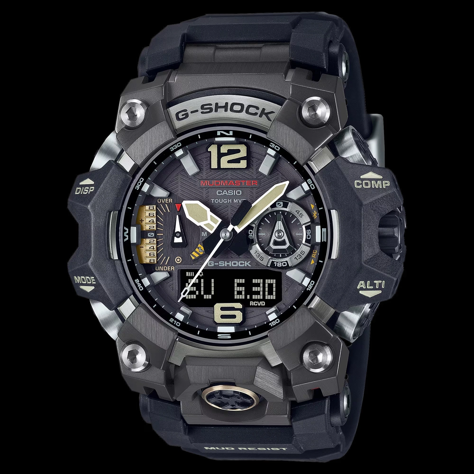 Casio G-Shock MUDMASTER Bluetooth Solar Gray Ion-Plated Mens Watch GWGB1000-1A