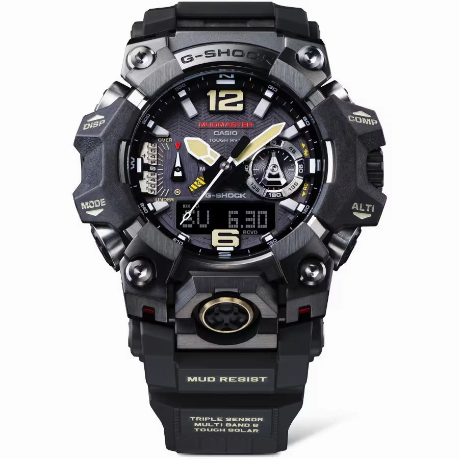 Casio G-Shock MUDMASTER Bluetooth Solar Gray Ion-Plated Mens Watch GWGB1000-1A