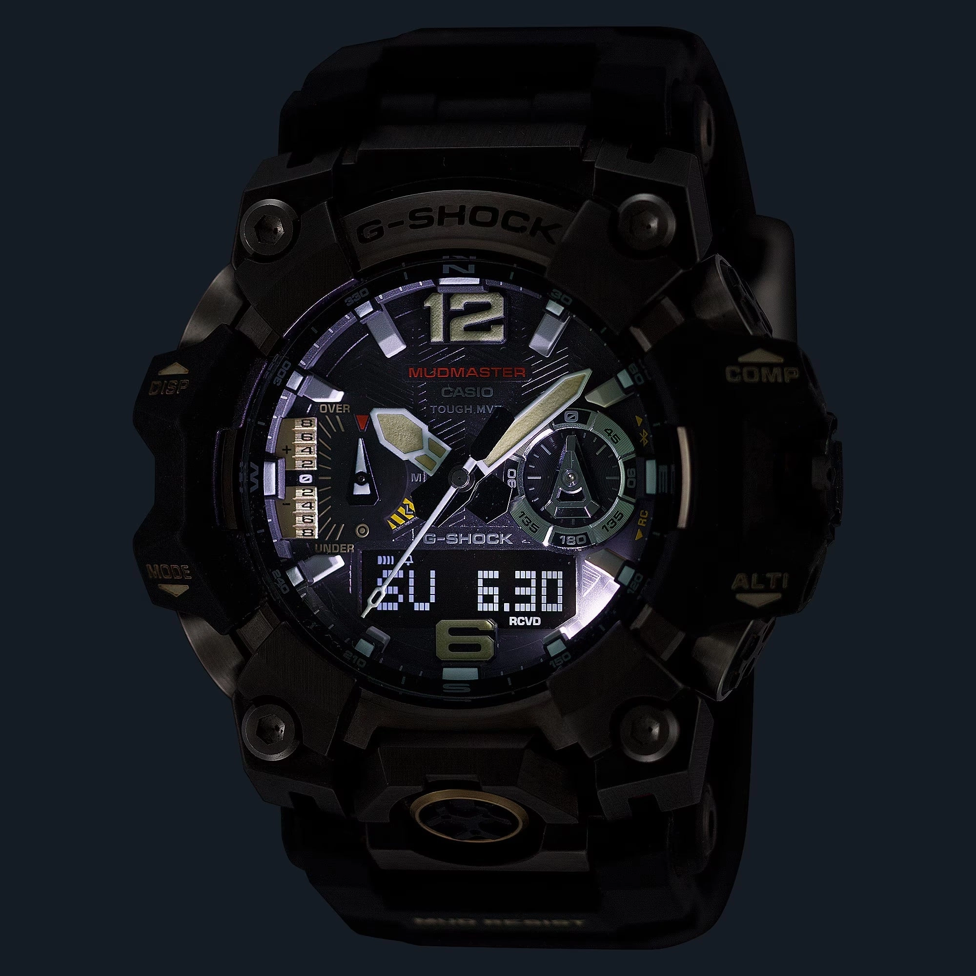 Casio G-Shock MUDMASTER Bluetooth Solar Gray Ion-Plated Mens Watch GWGB1000-1A
