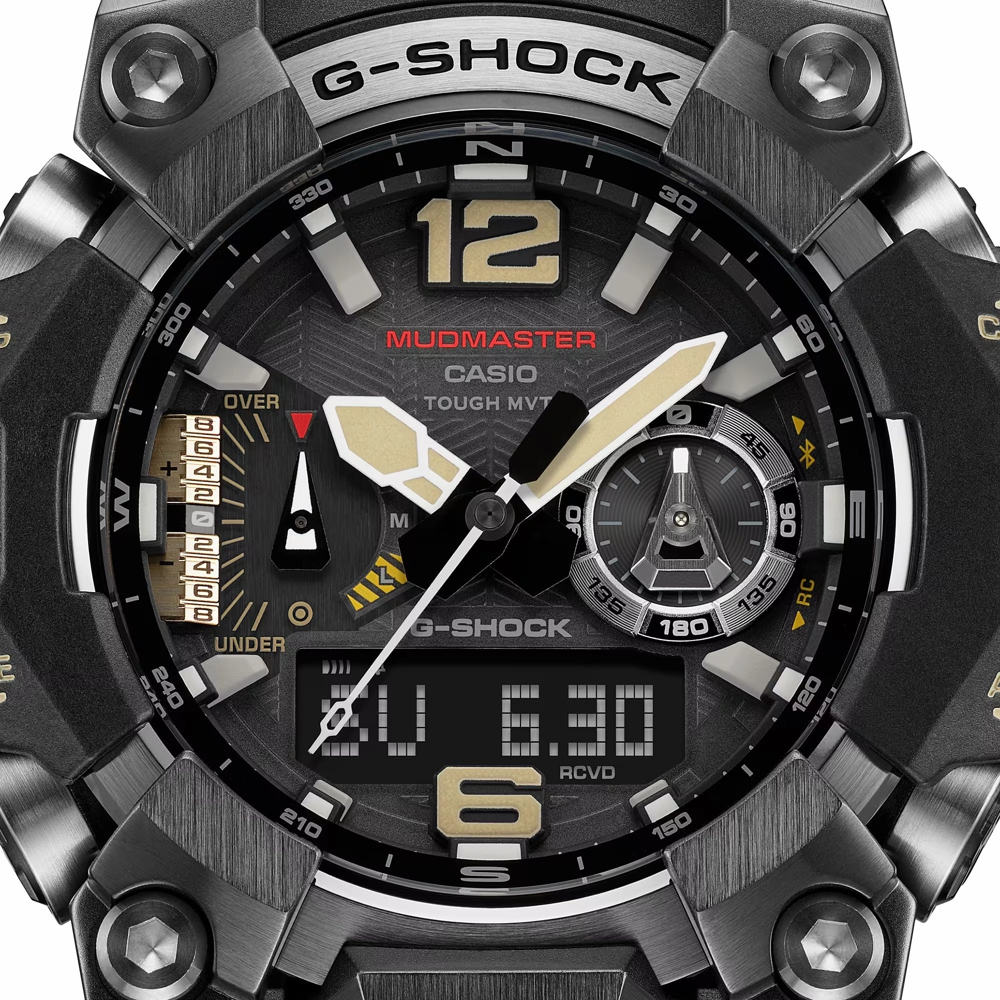 Casio G-Shock MUDMASTER Bluetooth Solar Gray Ion-Plated Mens Watch GWGB1000-1A