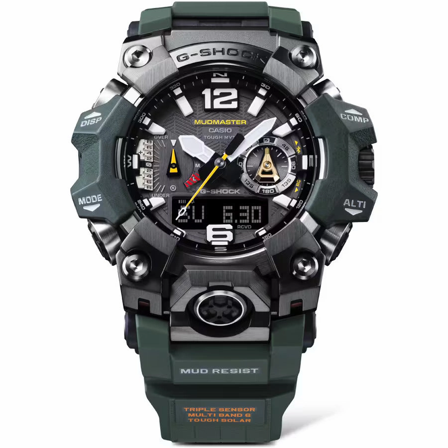 Casio G-Shock MUDMASTER Bluetooth Solar Gray Ion-Plated Mens Watch GWGB1000-3A