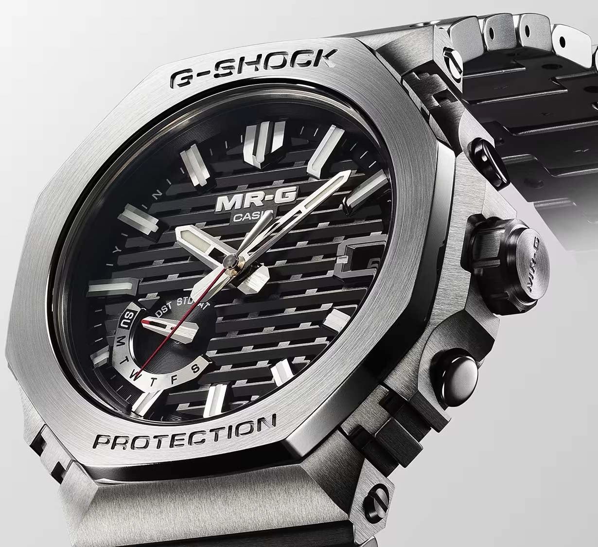 Casio G-Shock Octagonal Slim MRG TITANIUM watch with COBARION Bezel MRGB2100D-1A