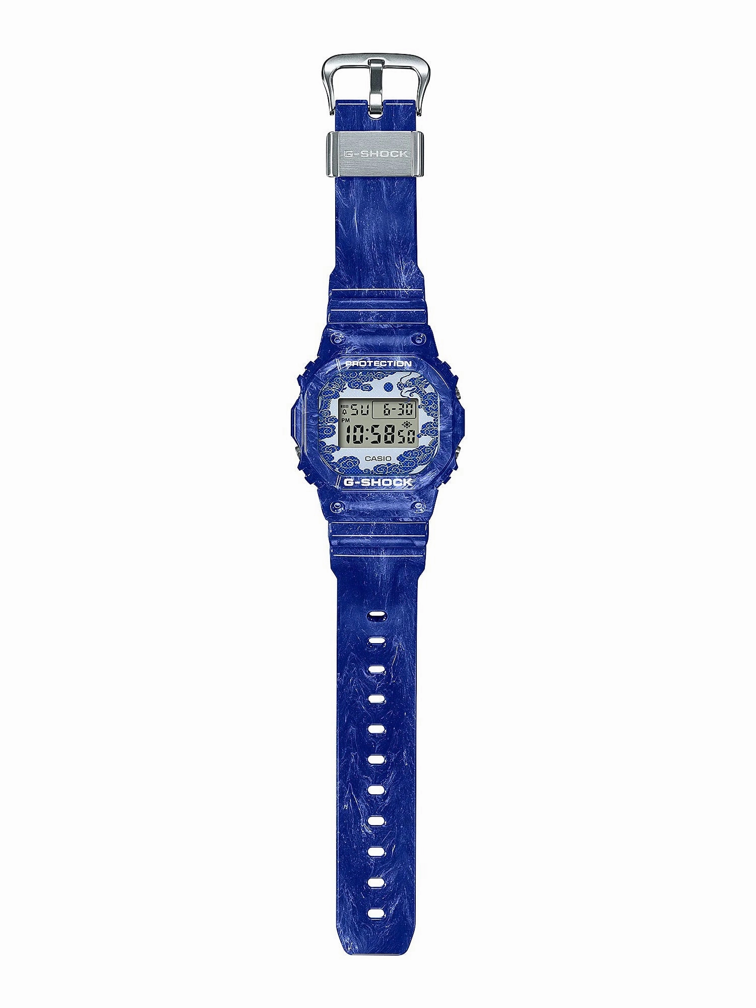 Casio G-Shock "Blue and White Pottery" Series Watch DW5600BWP-2A