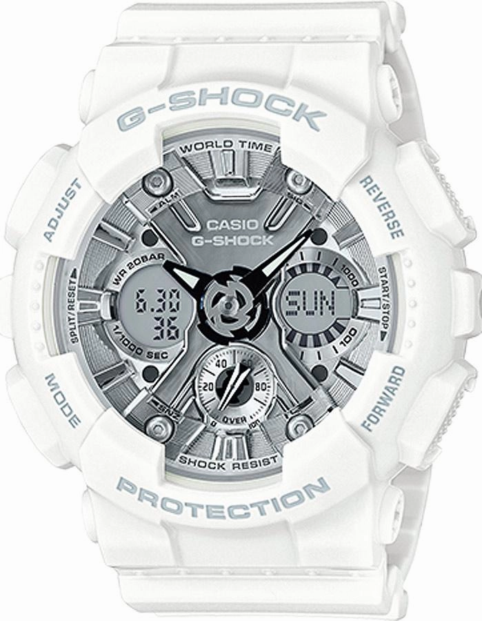 Casio G-Shock S Series - White Case - Silver Dial - Magnetic Resistant