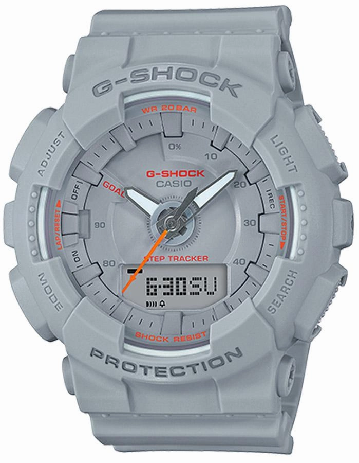 Casio G-Shock S Series Womens - Digital/Analog - Step Counter - Gray - 200M