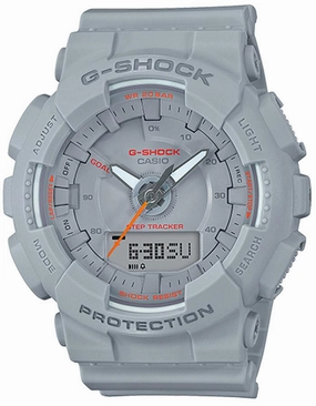 Casio G-Shock S Series Womens - Digital/Analog - Step Counter - Gray - 200M