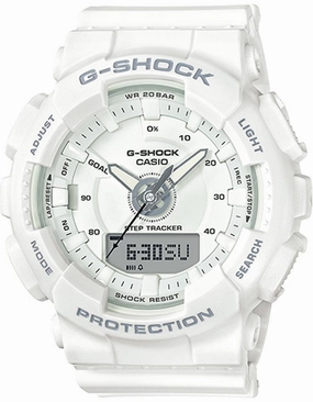 Casio G-Shock S Series Womens - Digital/Analog - Step Counter - White - 200M