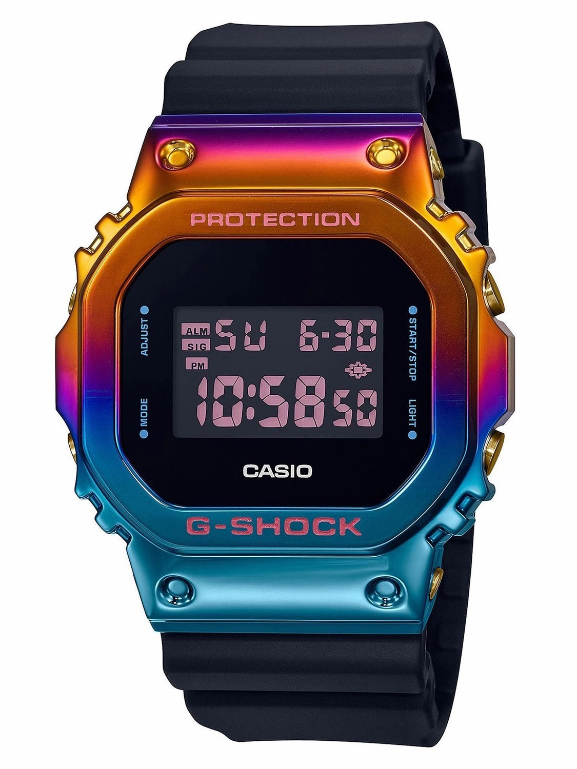 Casio G-Shock SHANGHAI NIGHTS Ion Rainbow Plated Watch GM-5600SN-1