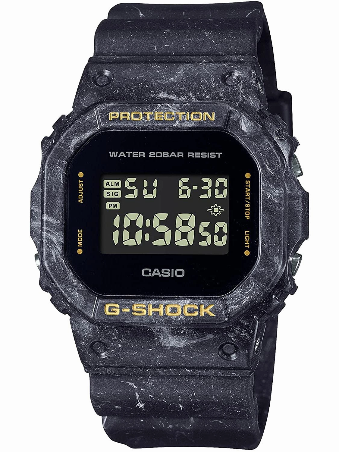 Casio G-Shock Smokey Sea Face Series - Black Mens Watch DW5600WS-1