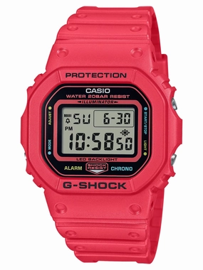 Casio G-Shock TEAM G-SHOCK Series Red Digital Watch DW5600EP-4