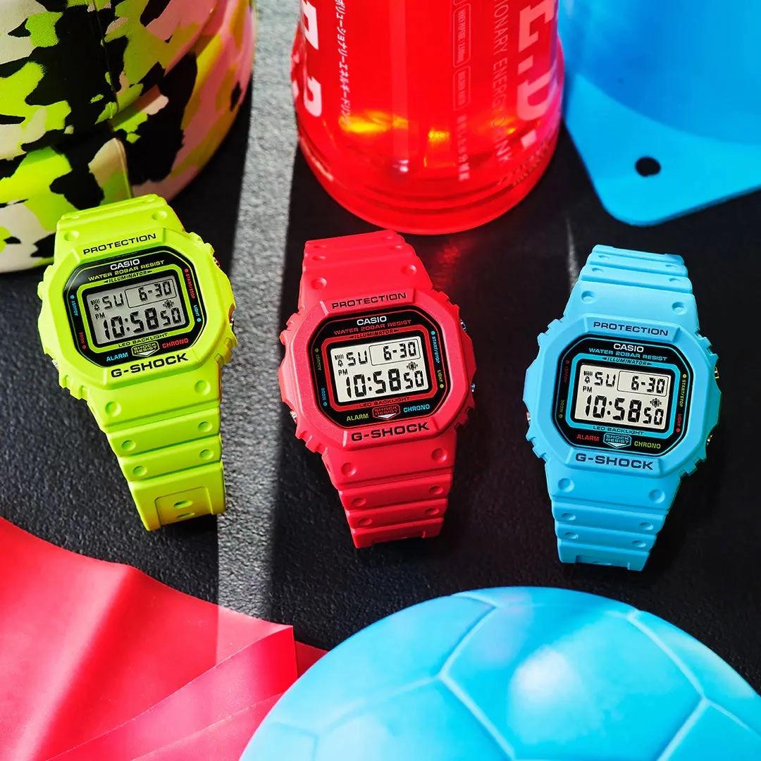 Casio G-Shock TEAM G-SHOCK Series Red Digital Watch DW5600EP-4