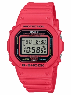 Casio G-Shock TEAM G-SHOCK Series Red Digital Watch DW5600EP-4