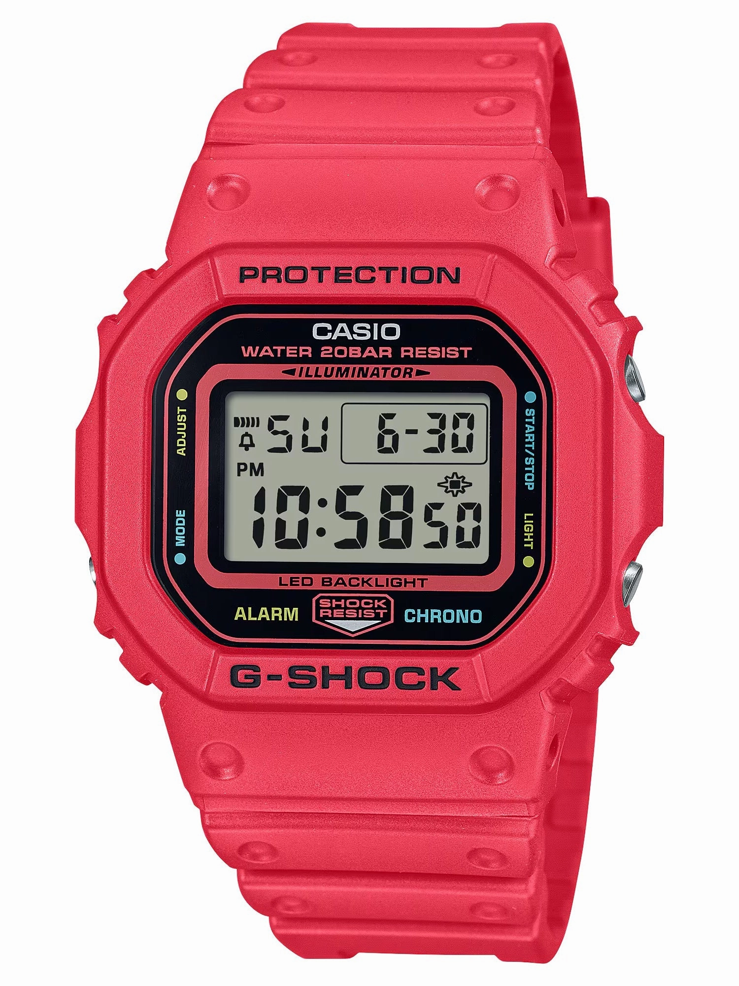 Casio G-Shock TEAM G-SHOCK Series Red Digital Watch DW5600EP-4
