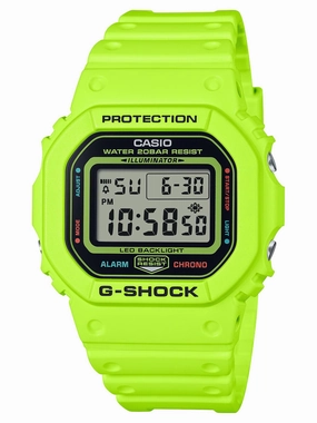 Casio G-Shock TEAM G-SHOCK Series Yellow Digital Watch DW5600EP-9
