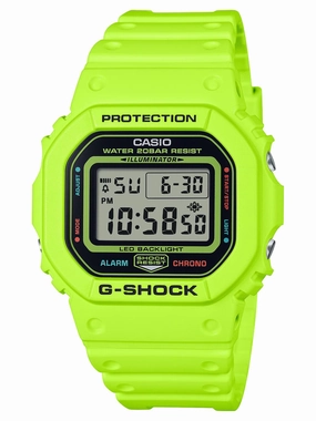 Casio G-Shock TEAM G-SHOCK Series Yellow Digital Watch DW5600EP-9