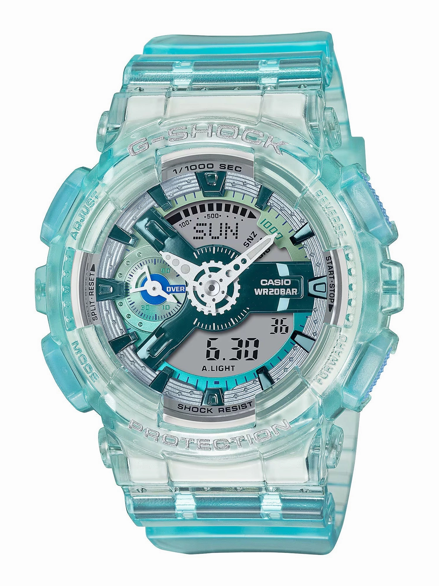 Casio G-Shock VIRTUAL WORLD Womens Blue Ana-Digi Watch GMAS110VW-2A
