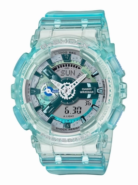 Casio G-Shock VIRTUAL WORLD Womens Blue Ana-Digi Watch GMAS110VW-2A