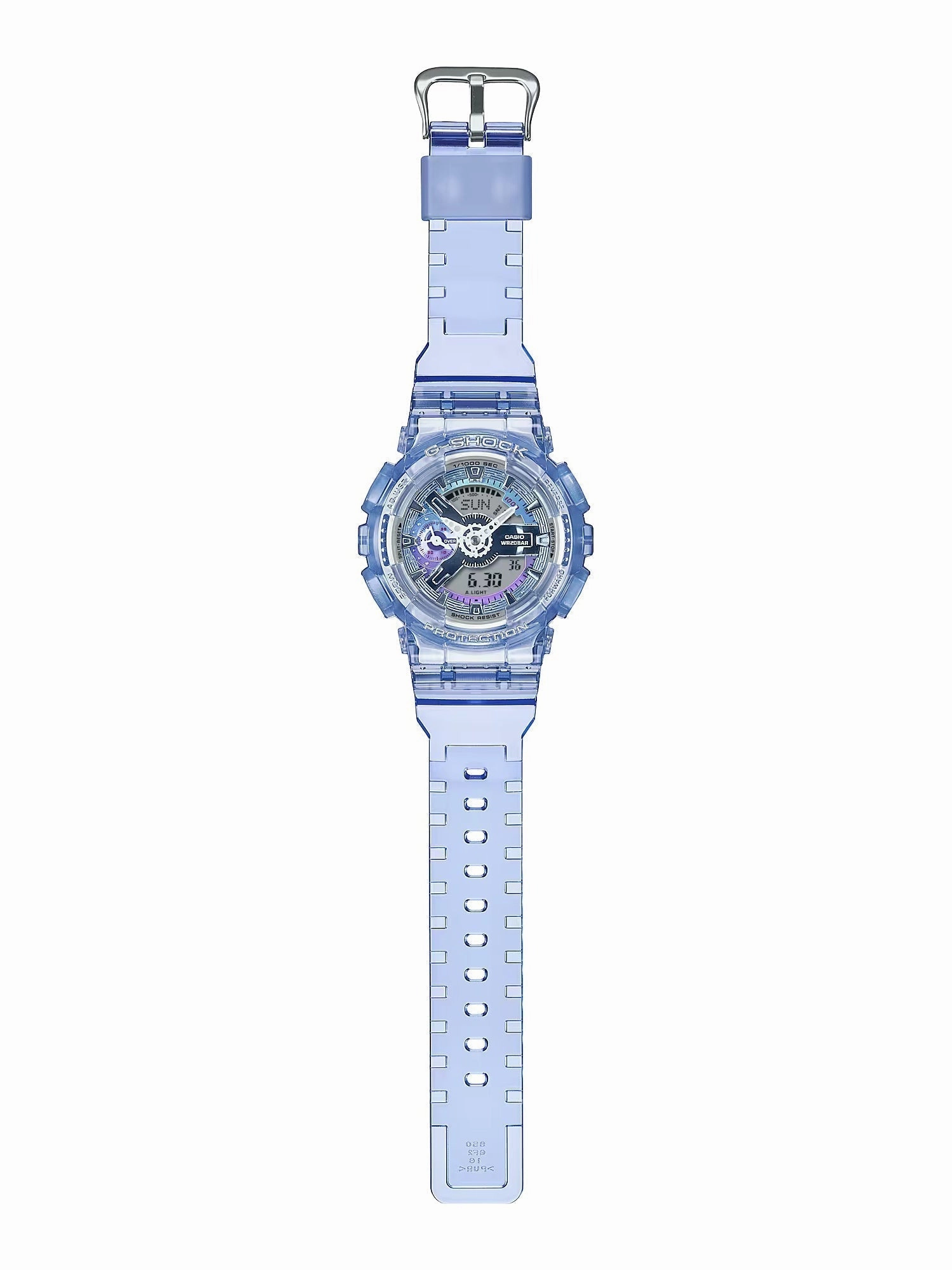 Casio G-Shock VIRTUAL WORLD Womens Purple Ana-Digi Watch GMAS110VW-6A