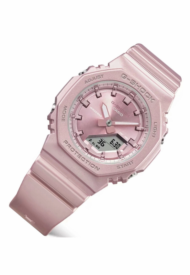 Casio G-shock Women GMA-P2100ST-4A Digital Analog Rubber Strap Watch for Women