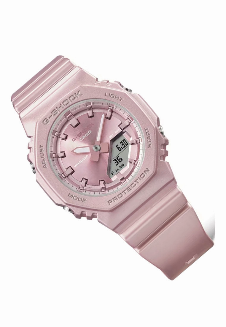 Casio G-shock Women GMA-P2100ST-4A Digital Analog Rubber Strap Watch for Women