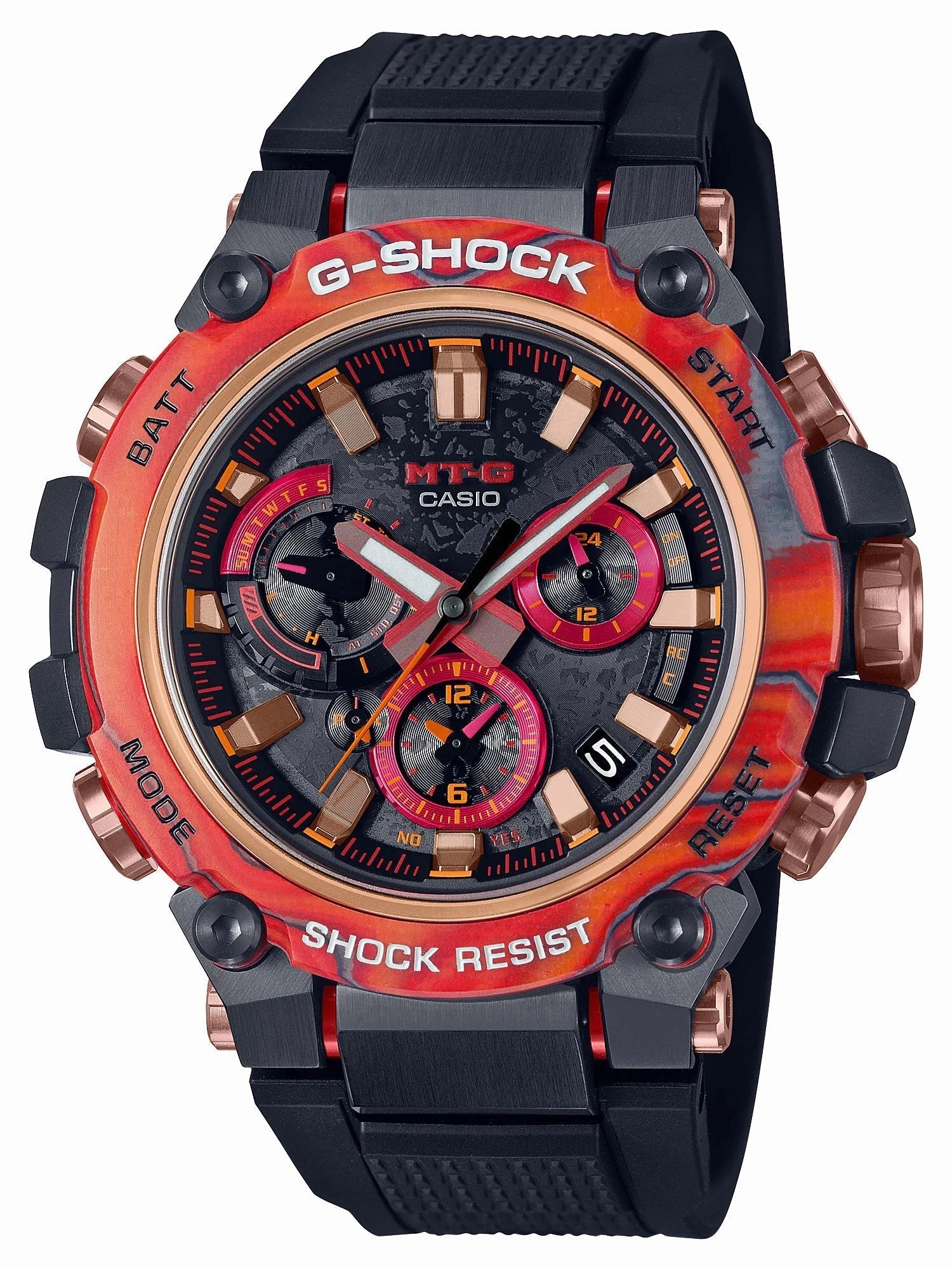 Casio G-Shock x Eric Haze SOLAR FLARE RED 40th Annversary Watch MTGB3000FR-1A