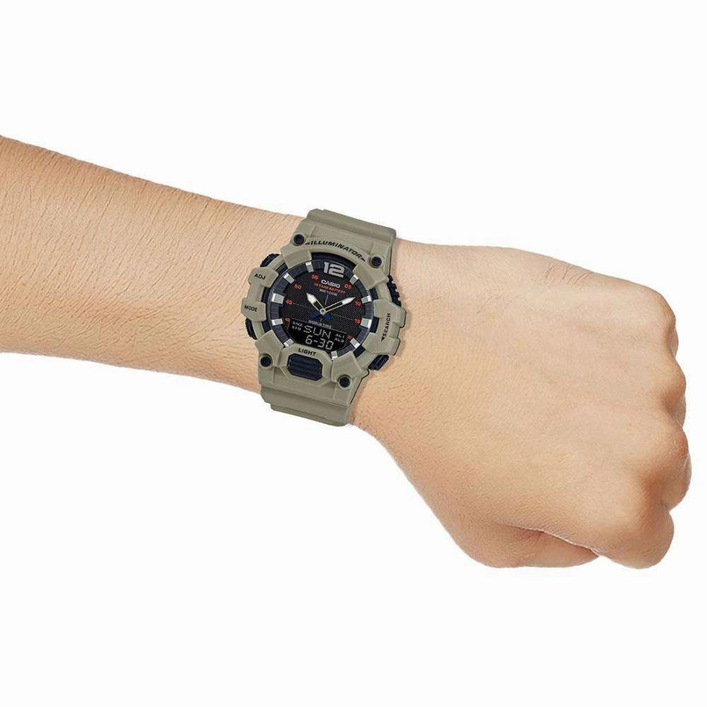 Casio HDC-700-3A3VDF Army Green Resin Watch for Men