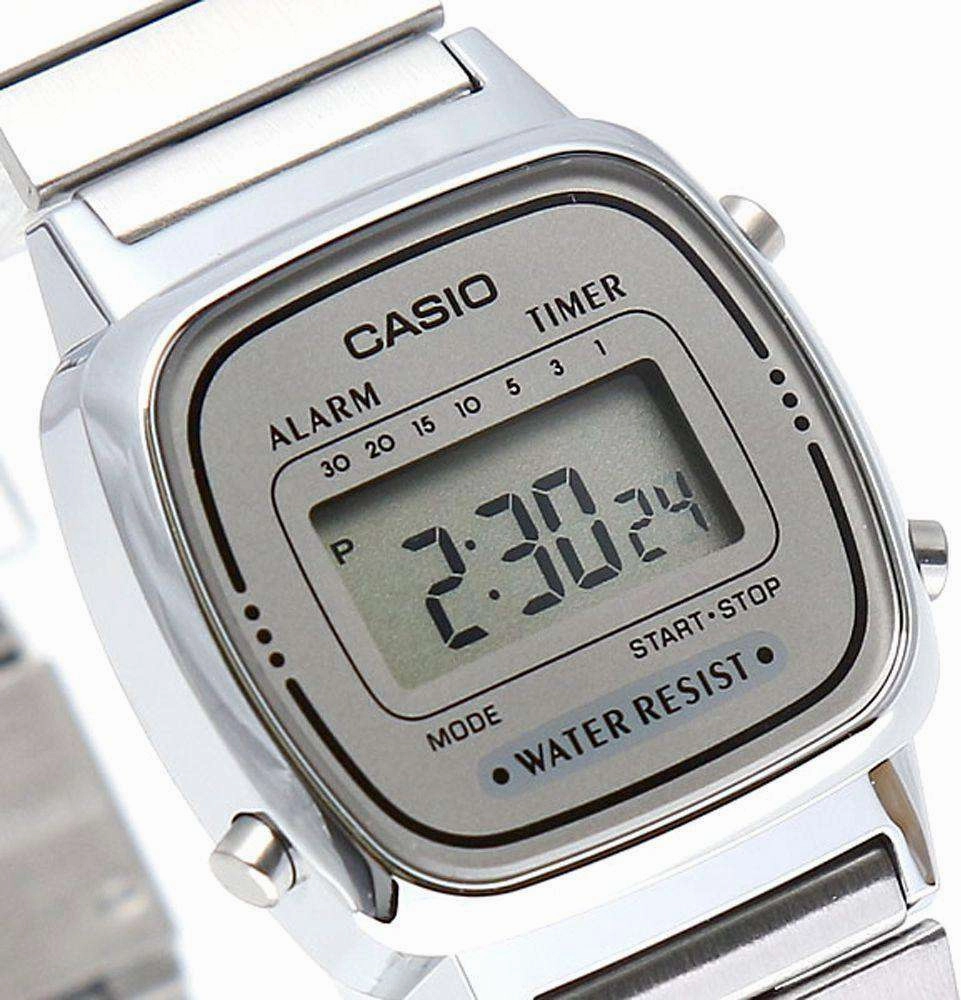 Casio LA670WA-7DF Silver Stainless Watch for Women