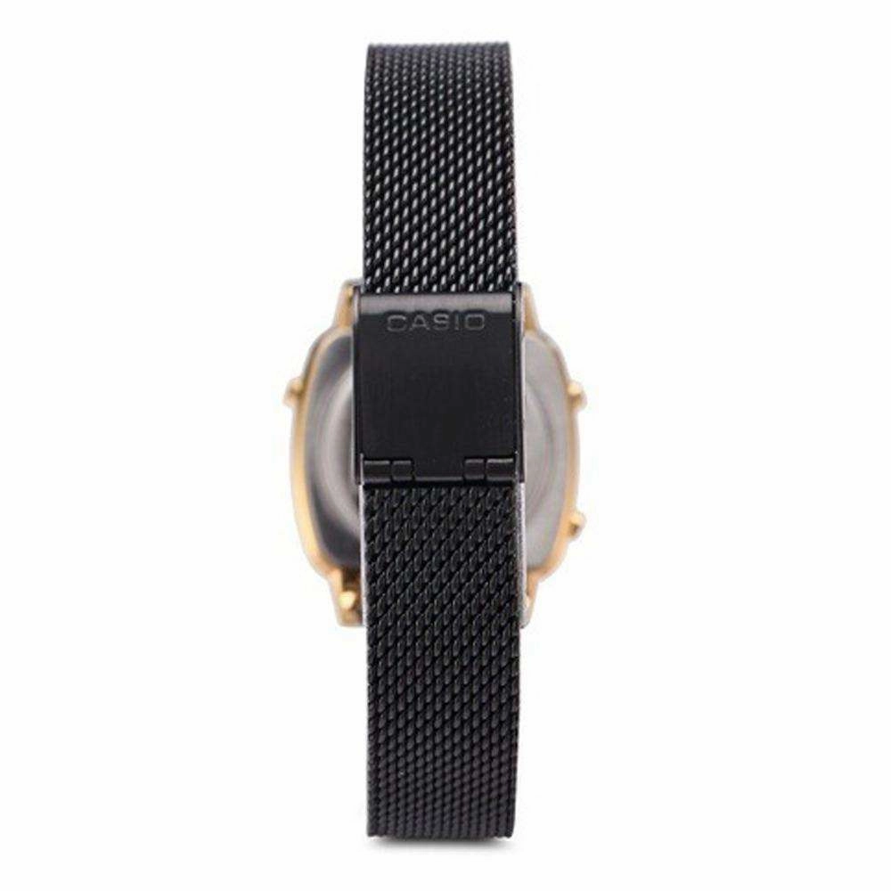 Casio LA670WEMB-1DF Black Mesh Watch for Women