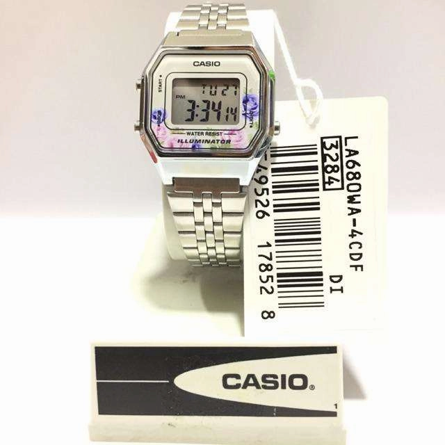 Casio LA680WA-4C Silver Stainless Watch for Women