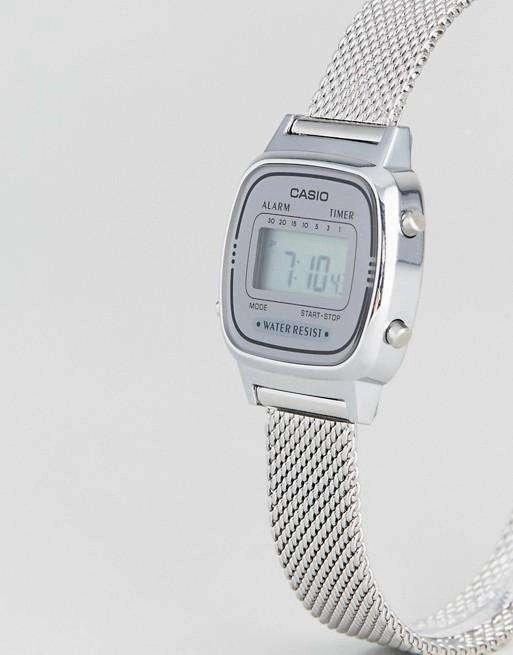 Casio LA690WEM-7DF Silver Watch for Women