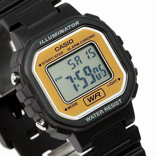 Casio LA-20WH-9ADF Black Resin Strap Watch for Women