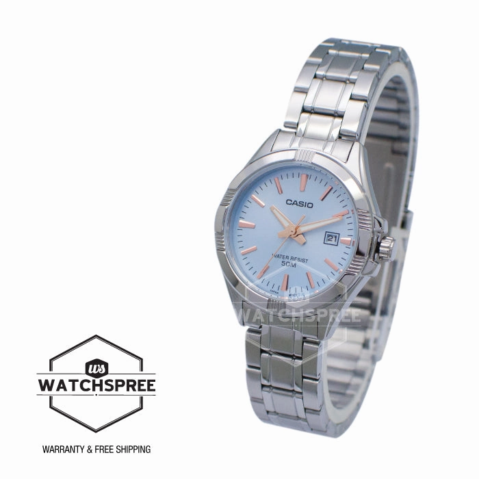 Casio Ladies' Standard Analog Silver Stainless Steel Band Watch LTP1308D-2A LTP-1308D-2A